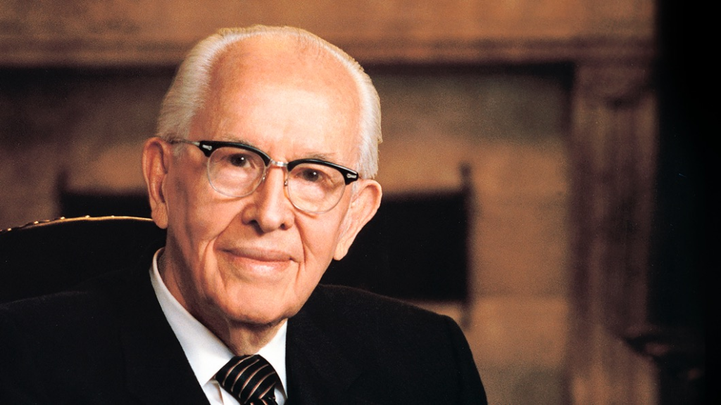 A portrait of Ezra Taft Benson Prophet of the LDS church during my formative years. Doubts about his teachings were instrumental in beginning to question the LDS church and then becoming ex-Mormon.